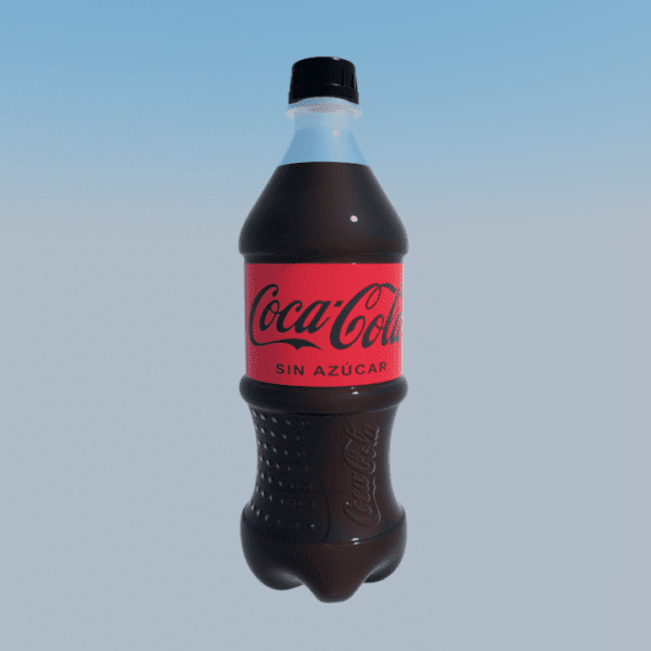 Botella de coca cola 3d