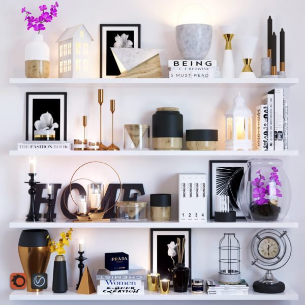 Decorative set 3d