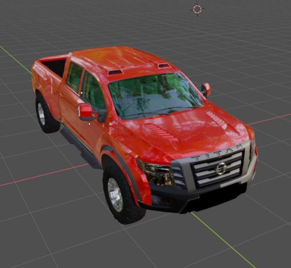 3d model cars nissan pickup