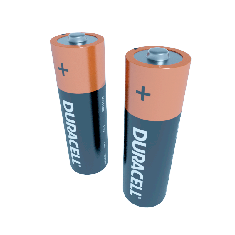batteries 3d model