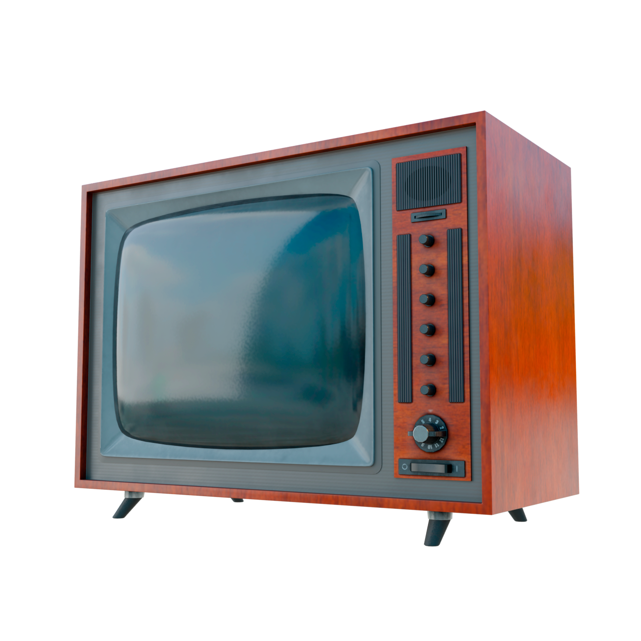 Old tv 3d models