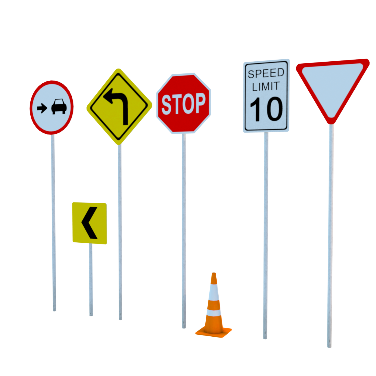 Traffic signals 3d models_download