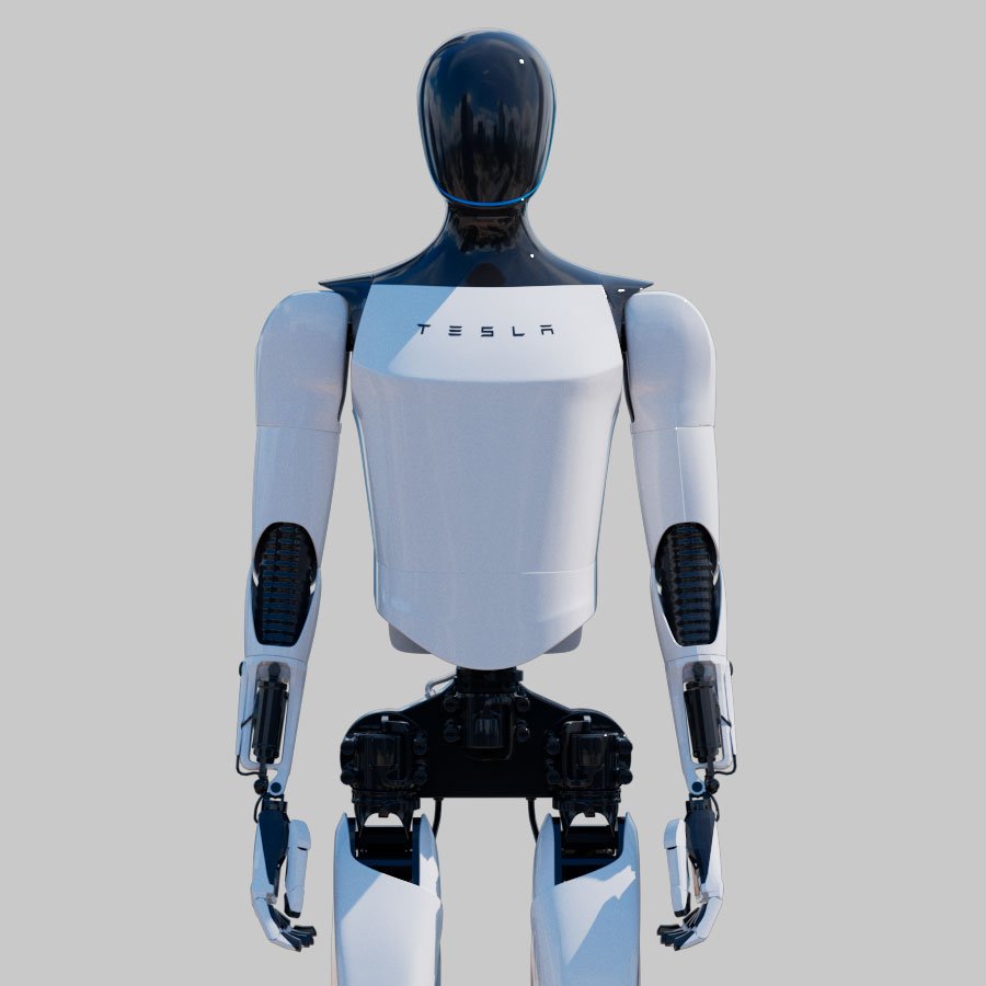 Modelo 3d Tesla bot